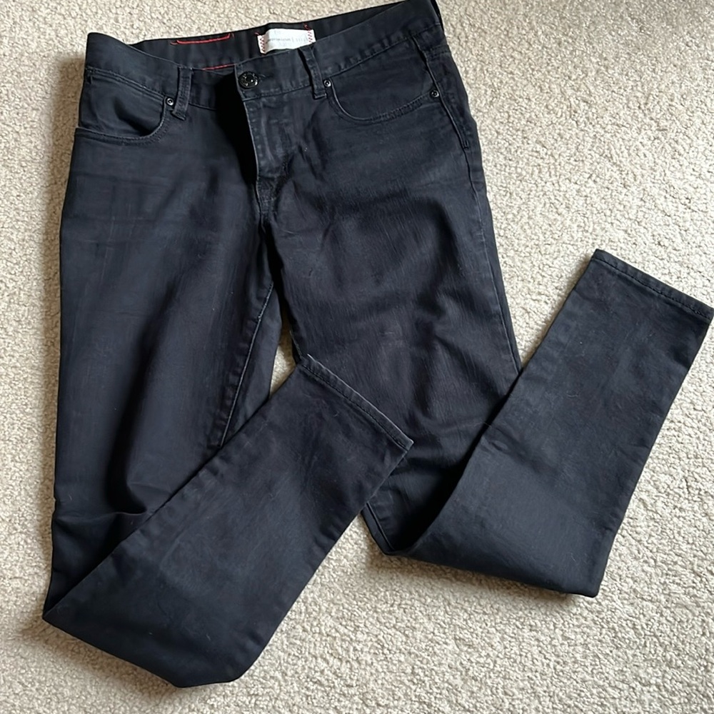 Paper denim black skinny jeans. Natalie Peg leg. Size 28.